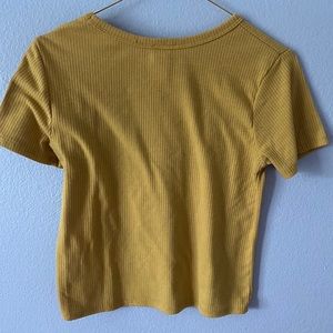 cute yellow crop top
